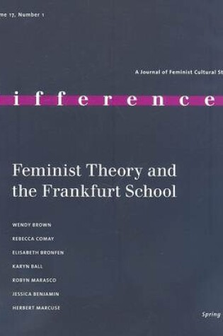 Cover of Feminist Theory and the Frankfurt School