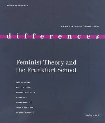 Book cover for Feminist Theory and the Frankfurt School