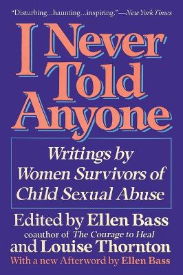 Book cover for I Never Told Anyone