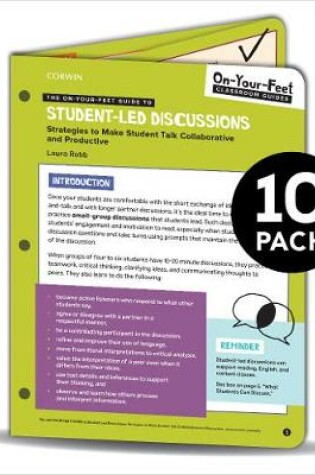Cover of BUNDLE: Robb: The On-Your-Feet Guide to Student-Led Discussions: 10 Pack