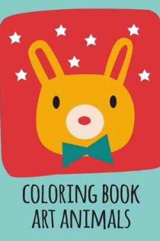 Cover of coloring book art animals