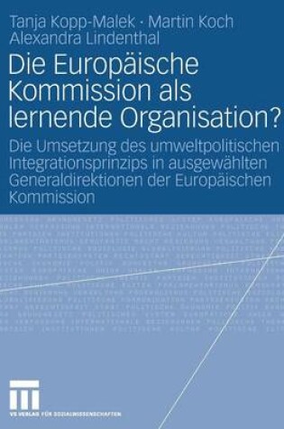 Cover of Die Europaische Kommission ALS Lernende Organisation?