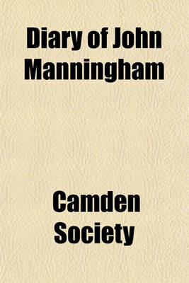 Book cover for Diary of John Manningham