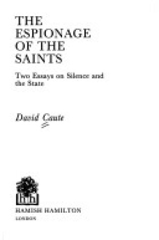 Cover of The Espionage of the Saints