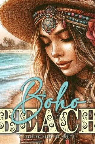 Cover of Boho Beach Coloring Book for Adults