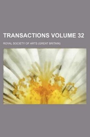 Cover of Transactions Volume 32