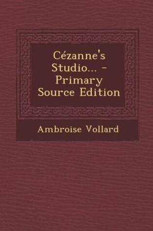 Cover of Cezanne's Studio...