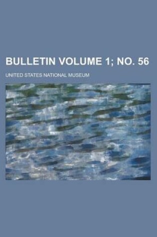 Cover of Bulletin Volume 1; No. 56