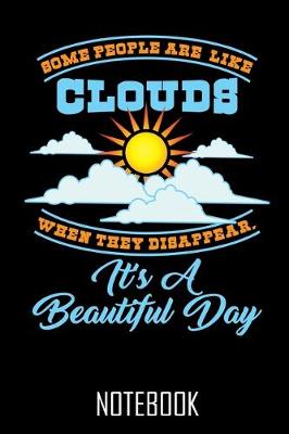 Book cover for Beautiful Day Clouds - Notebook - Notizbuch - 100 Seiten - 100 Pages - Journal