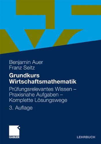 Book cover for Grundkurs Wirtschaftsmathematik