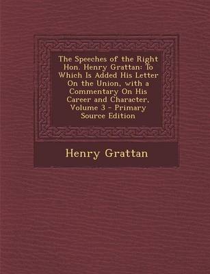 Book cover for The Speeches of the Right Hon. Henry Grattan