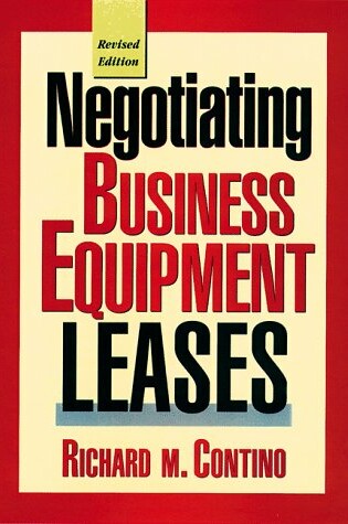 Cover of Negotiating Business Equipment Leases