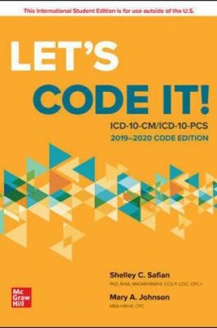 Cover of ISE Let's Code It! ICD-10-CM/PCS 2019-2020 Code Edition