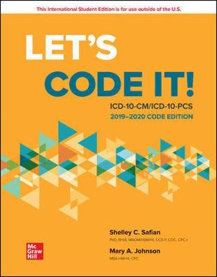 Cover of ISE Let's Code It! ICD-10-CM/PCS 2019-2020 Code Edition