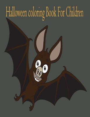 Book cover for halloween coloring book for children