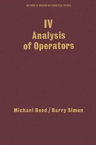 Cover of IV: Analysis of Operators