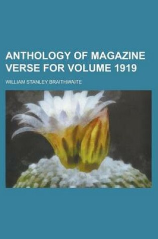 Cover of Anthology of Magazine Verse for Volume 1919