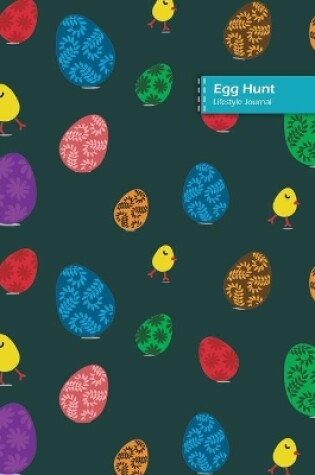 Cover of Egg Hunt Lifestyle Journal, Blank Write-in Notebook, Dotted Lines, Wide Ruled, Size (A5) 6 x 9 In (Olive Green)