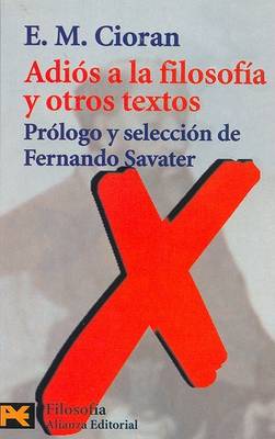 Book cover for Adios a la Filosofia y Otros Textos