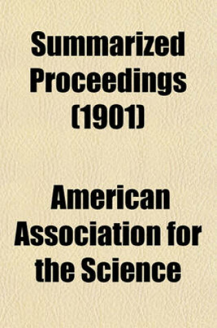 Cover of Summarized Proceedings (1901)