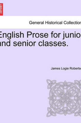 Cover of English Prose for Junior and Senior Classes.