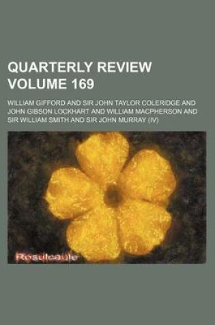 Cover of Quarterly Review Volume 169