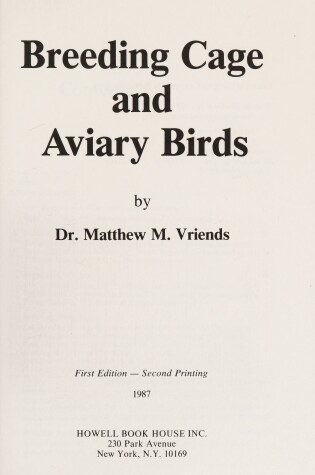 Cover of Breeding Cage and Aviary Birds