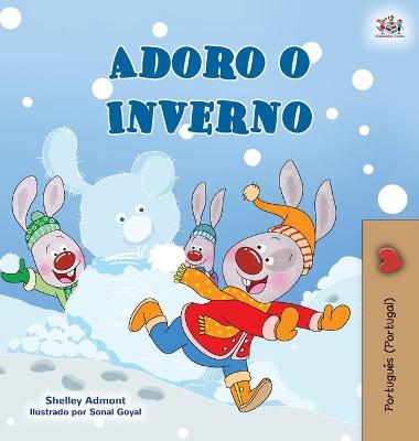 Book cover for I Love Winter (Portuguese Book for Kids- Portugal)