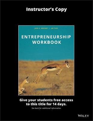 Book cover for Entrepreneurship Workbook, Evaluation Copy