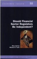 Book cover for Should Financial Sector Regulators Be Independent?