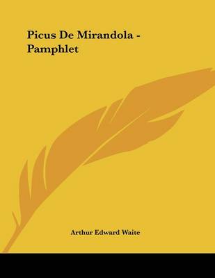 Book cover for Picus de Mirandola - Pamphlet