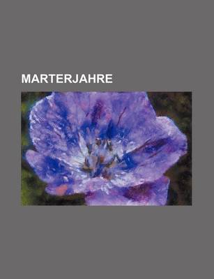 Book cover for Marterjahre