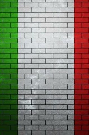 Cover of Jumbo Oversized Italian Flag Painted on a Brick Wall in Italy