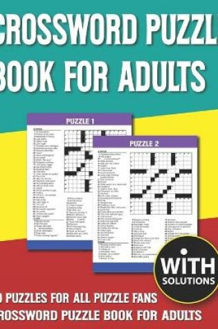 Cover of Crossword Puzzle Book For Adults