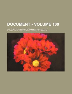 Book cover for Document (Volume 100)