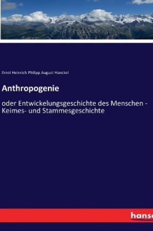 Cover of Anthropogenie