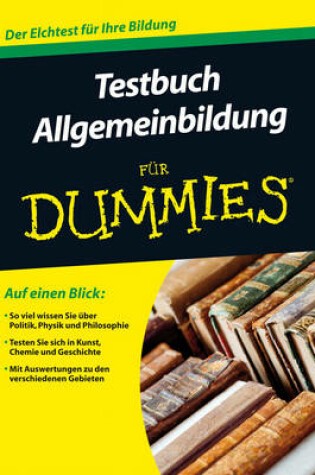 Cover of Testbuch Allgemeinbildung fur Dummies