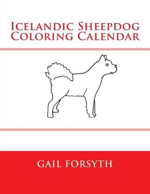 Book cover for Icelandic Sheepdog Coloring Calendar