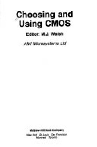 Cover of Choosing & Using Cmos - W/B 28