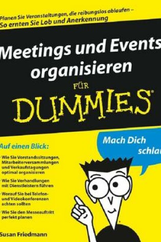 Cover of Meetings und Events organisieren für Dummies