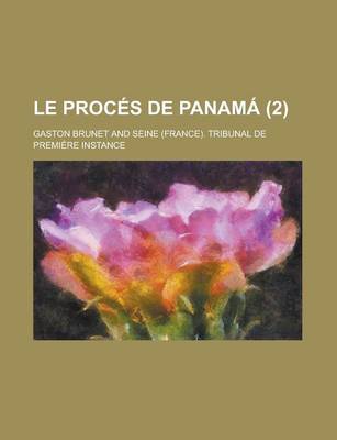 Book cover for Le Proces de Panama (2 )