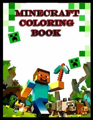 Book cover for Minecraft coloring book