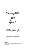 Book cover for Thoughts for You