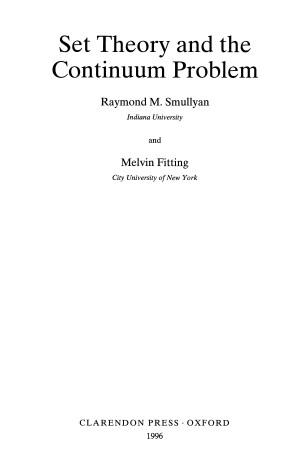 Book cover for Set Theory and the Continuum Problem