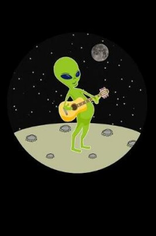 Cover of Funny alien plaing guitar in the space journal