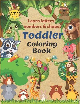 Cover of learn Letters Numbers &Shapes Toddler coloring Book