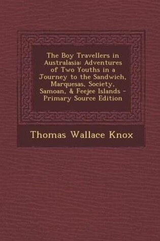 Cover of The Boy Travellers in Australasia