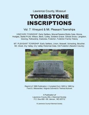 Book cover for Lawrence County Missouri Tombstone Inscriptions Vol. 7