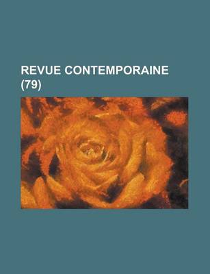 Book cover for Revue Contemporaine (79)