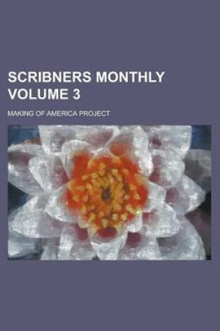 Cover of Scribners Monthly Volume 3